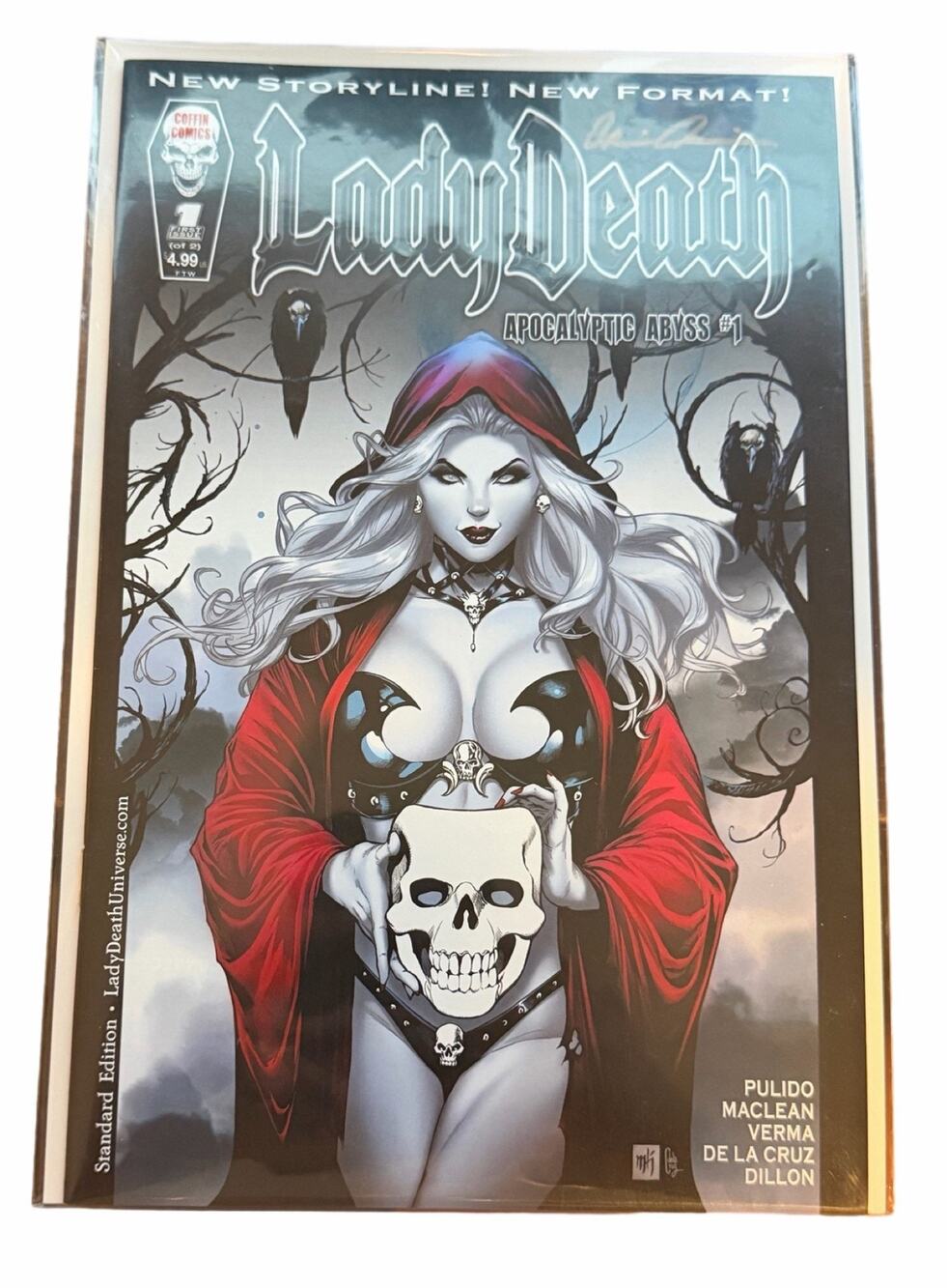 Lady Death Apocalyptic Abyss Standard Edition Signed Brian Pulido COA
